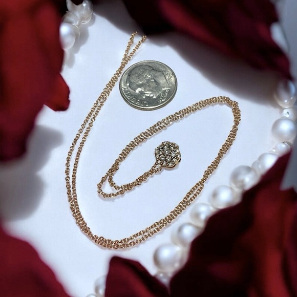 🌺LeVian 14K Rose Gold Diamond Necklace - Picture 15 of 15